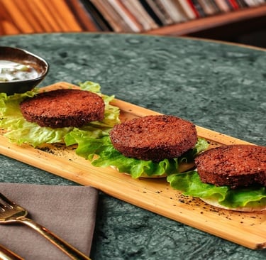 Vegetarian Kebabs with Chutney