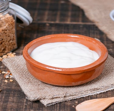 Curd in a Bowl and Nuts in a Jar