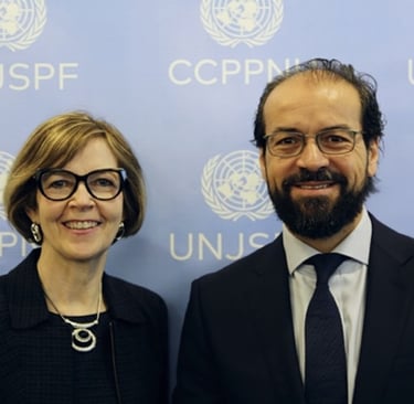 Rosemarie McLean y Pedro Guazo