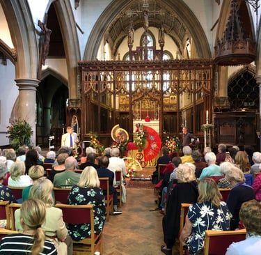 Congregation gathering at St Andrew the Apostle