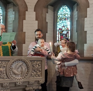 Baptism celebration at St Andrew's