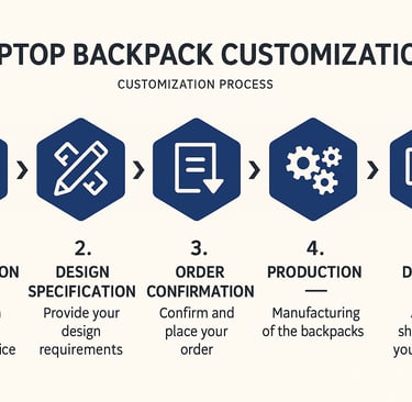 custom backpacks process