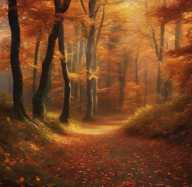 Pasear por bosques en otoño relaja la mente y acrecienta la creatividad