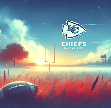 Tranquil Kansas landscape blending natural beauty with football spirit.