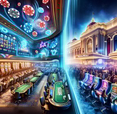  Bovada's sleek, digital casino experience and traditional ambiance of WinStar World Casino