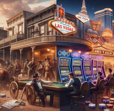 history of gambling in America, from the early frontier saloons to the present-day Las Vegas