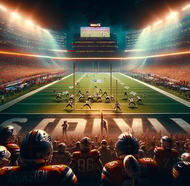 Dramatic Moment at Levi's Stadium during a pivotal play of Super Bowl LX