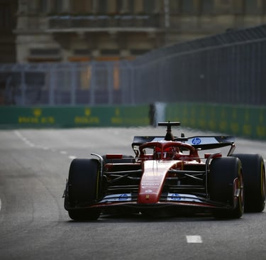 Charlesas Leclercas Ferrari F-1