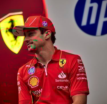 Charlesas Leclercas Ferrari Formulė-1