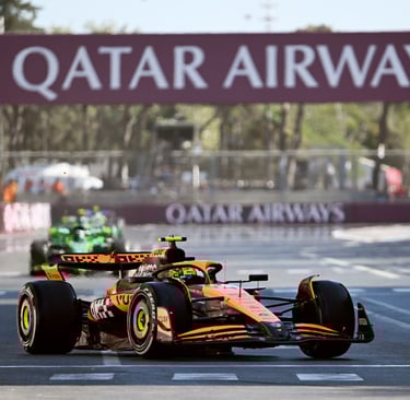 Lando Norrisas McLaren Baku Formulė-1