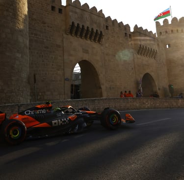 Lando Norrisas McLaren Baku F-1