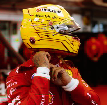 Lewisas Hamiltonas Ferrari Formulė-1