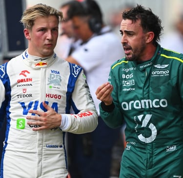 Liamas Lawsonas Fernando Alonso Formulė-1