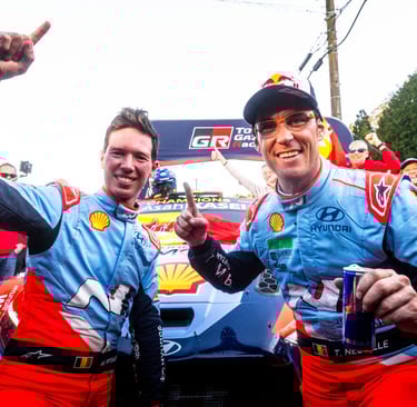 Thierry Neuville'is Hyundai WRC ralis