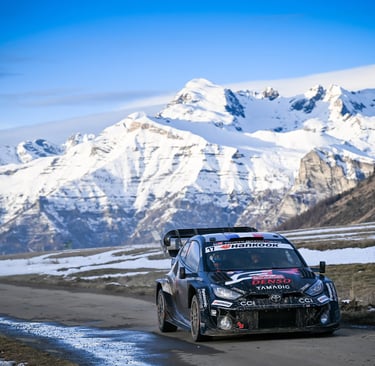 Sebastienas Ogier Toyota WRC ralis