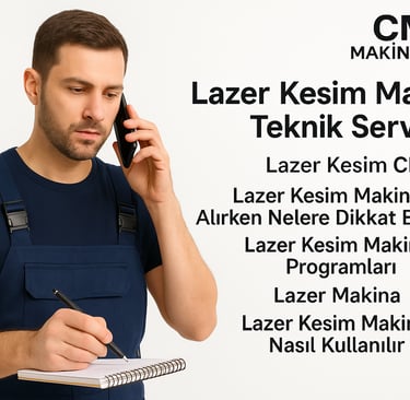 lazer kesim makinesi teknik servis