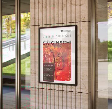 poster design for a painting exhibition event