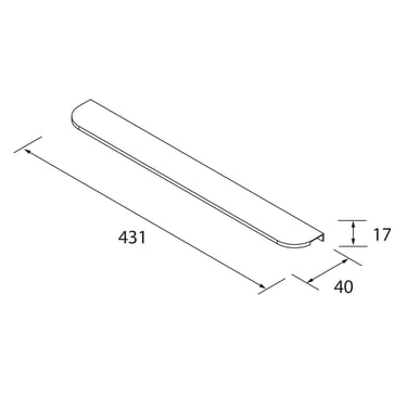 Salgar Aida Handle Dimensions