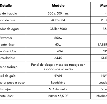 Maquina de corte y grabado laser