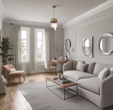 Bright living room with modern inventory