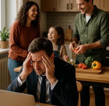 Prise de tête cahier en famille
