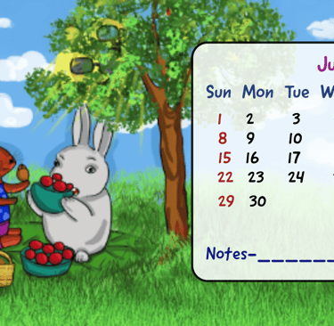 Custom Calendar-June