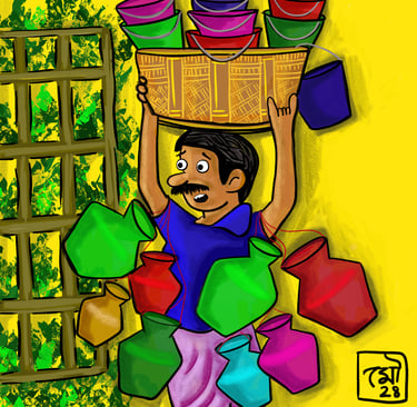 Charcater illustrations- Ferrywala