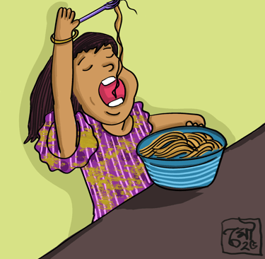 Character illustrations- Spaghettis  