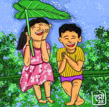 Character illustrations- Happy kids