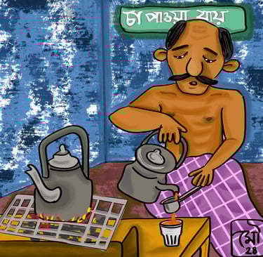 character illustrations- Chaiwala