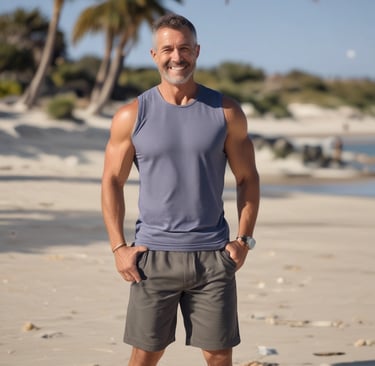 50 year old fitness male