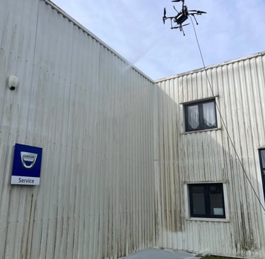 nettoyage bardage drone chaumes en brie