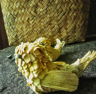 Natural mini bird for warm home holiday decor 