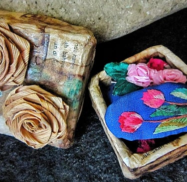 Mini vintage with natural rose decor 