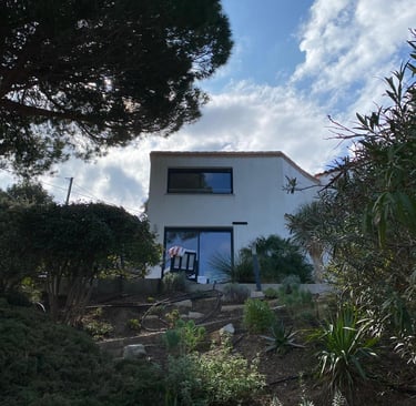 La découverte de la maison en arrivant