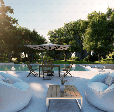 Modern exterior 3D rendering