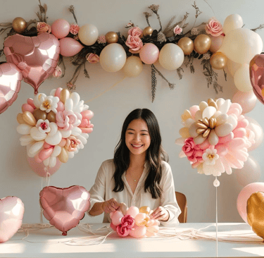 Handcrafted balloon bouquets & crepe paper florals for unforgettable events. dubai ,sharjah