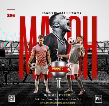 Social Media Post Design For Football Club