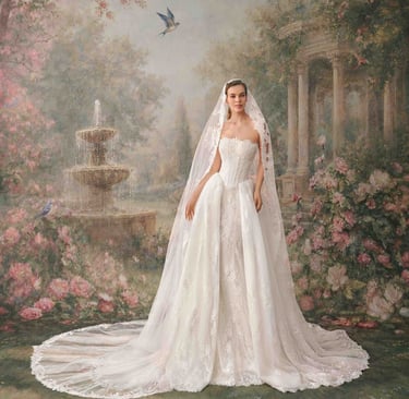 Vladiyan Royal white wedding bridal gown