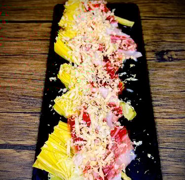 alcachofas con jamón y foie