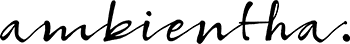 Ambientha Lettering Logo