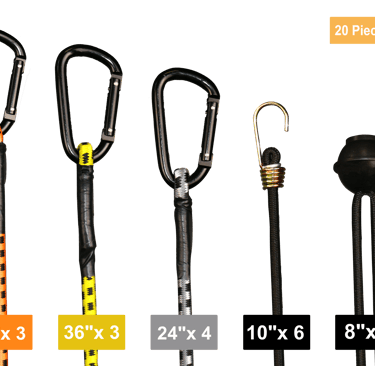 rubber tie-down straps