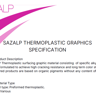 SAZALP SPECIFICATIONS
