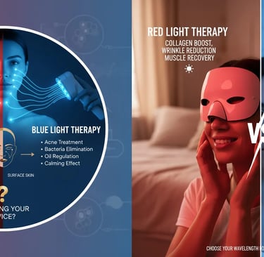 Red Light vs Blue Light Therapy: Key Differences, Benefits, and Best Uses
