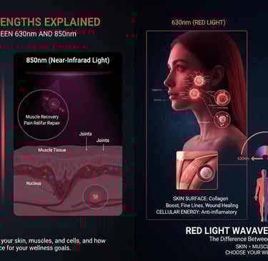 Red Light Wavelengths Explained: The Difference Between 630nm and 850nm