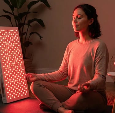 Relaxation Techniques Combining Red Light Therapy and Meditation