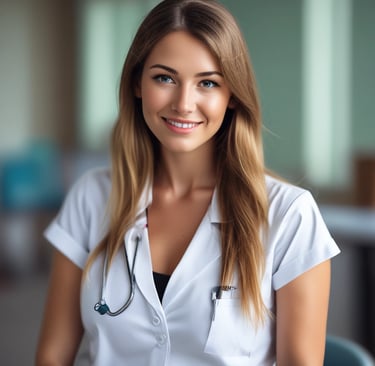 woman wearing black crew-neck shirt