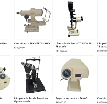 Equipamentos usados para venda