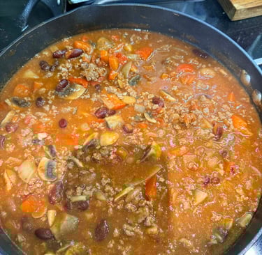chilli in a frying pan