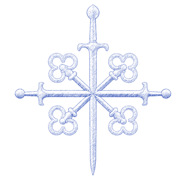 VIVJAN PRENDI LOGO SPADA FIORI 